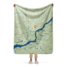 Custom Map Blanket with Personalized Location | MapStuff