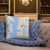 Custom Map Pillow with Personalized Location | MapStuff