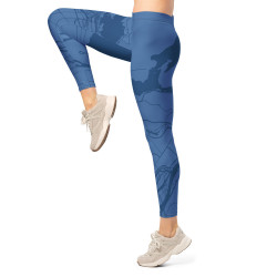 Custom Map Leggings with Personalized Location | MapStuff